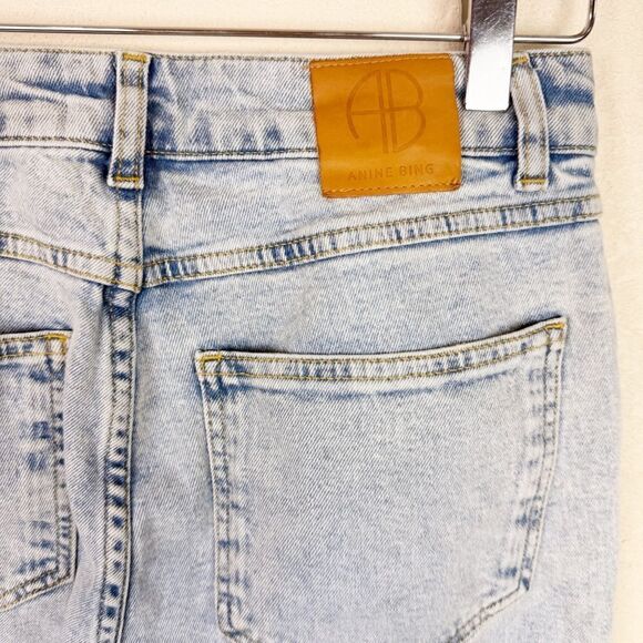 Annie Bing Skinny Jean Denim Button Fly Jeans Size 28 - Picture 6 of 7